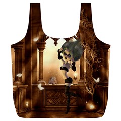 Little Dark Fairy In The Night Full Print Recycle Bag (xl) by FantasyWorld7