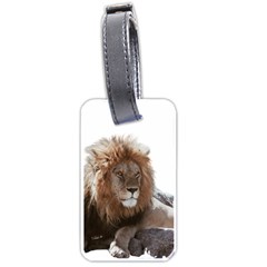 Lion s Focus Luggage Tag (two Sides) by myuique