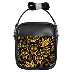 Mexican Sugar Skull Girls Sling Bag