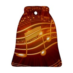 Music Notes Sound Musical Love Bell Ornament (two Sides) by HermanTelo