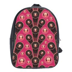 Background Abstract Pattern School Bag (large) by HermanTelo