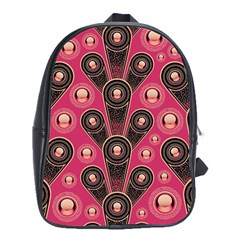 Background Abstract Pattern School Bag (xl)