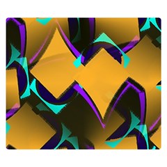 Geometric Gradient Psychedelic Double Sided Flano Blanket (small) 