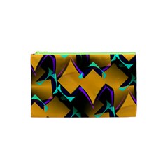 Geometric Gradient Psychedelic Cosmetic Bag (xs) by HermanTelo