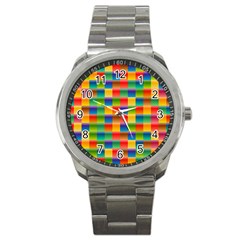 Background Colorful Abstract Sport Metal Watch by HermanTelo