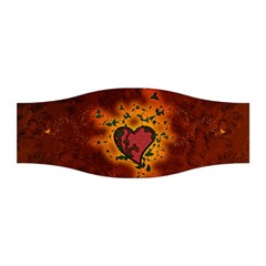 Beautiful Heart With Leaves Stretchable Headband by FantasyWorld7