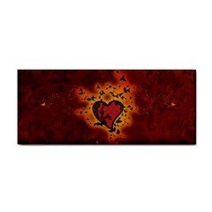 Beautiful Heart With Leaves Hand Towel