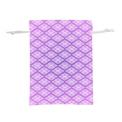 Pattern Texture Geometric Purple Lightweight Drawstring Pouch (m) by Mariart