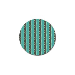 Background Chevron Blue Golf Ball Marker (4 Pack) by HermanTelo