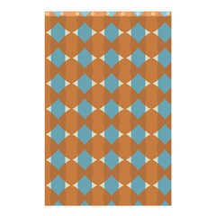 Pattern Brown Triangle Shower Curtain 48  X 72  (small)  by HermanTelo