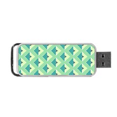 Background Chevron Green Portable Usb Flash (one Side) by HermanTelo