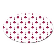 Pattern Card Oval Magnet