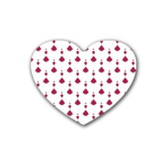 Pattern Card Heart Coaster (4 pack) 