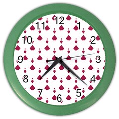 Pattern Card Color Wall Clock