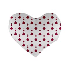 Pattern Card Standard 16  Premium Heart Shape Cushions by HermanTelo