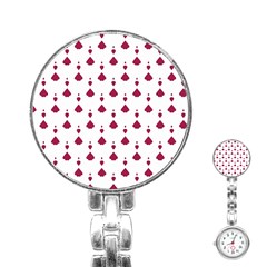 Pattern Card Stainless Steel Nurses Watch