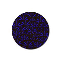 Zappwaits Flower Rubber Round Coaster (4 Pack)  by zappwaits