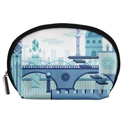 Blue City Building Fantasy Accessory Pouch (large)