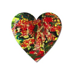 Red Country-1-2 Heart Magnet by bestdesignintheworld