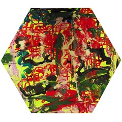 Red Country-1-2 Wooden Puzzle Hexagon