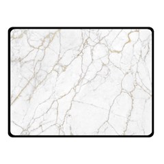 White Marble Texture Floor Background With Gold Veins Intrusions Greek Marble Print Luxuous Real Marble Fleece Blanket (small) by genx