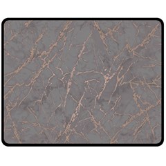 Marble Old Vintage Pinkish Gray With Bronze Veins Intrusions Texture Floor Background Print Luxuous Real Marble Fleece Blanket (medium)  by genx