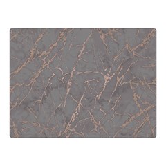 Marble Old Vintage Pinkish Gray With Bronze Veins Intrusions Texture Floor Background Print Luxuous Real Marble Double Sided Flano Blanket (mini)  by genx