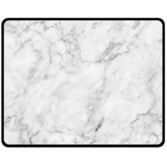 White Marble Texture Floor Background With Dark Gray Grey Texture Greek Marble Print Luxuous Real Marble Fleece Blanket (medium)  by genx