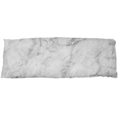 White Marble Texture Floor Background With Dark Gray Grey Texture Greek Marble Print Luxuous Real Marble Body Pillow Case Dakimakura (two Sides) by genx