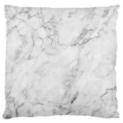 White Marble Texture Floor Background With Dark Gray Grey Texture Greek Marble Print Luxuous Real Marble Standard Flano Cushion Case (two Sides) by genx