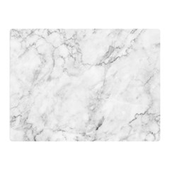 White Marble Texture Floor Background With Dark Gray Grey Texture Greek Marble Print Luxuous Real Marble Double Sided Flano Blanket (mini)  by genx