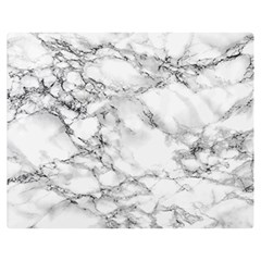 White Marble Texture Floor Background With Black Veins Texture Greek Marble Print Luxuous Real Marble Double Sided Flano Blanket (medium)  by genx