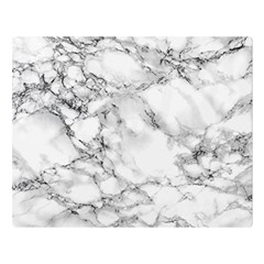 White Marble Texture Floor Background With Black Veins Texture Greek Marble Print Luxuous Real Marble Double Sided Flano Blanket (large)  by genx