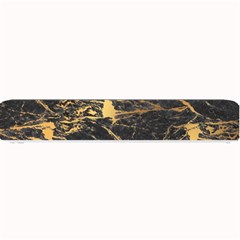 Black Marble Texture With Gold Veins Floor Background Print Luxuous Real Marble Small Bar Mats by genx