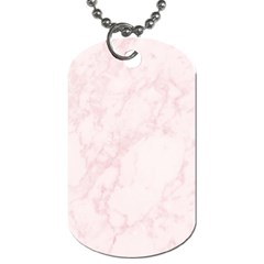 Pink Marble Texture Floor Background With Light Pink Veins Greek Marble Print Luxuous Real Marble  Dog Tag (one Side) by genx