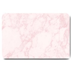 Pink Marble Texture Floor Background With Light Pink Veins Greek Marble Print Luxuous Real Marble  Large Doormat  by genx
