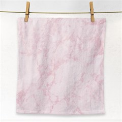 Pink Marble Texture Floor Background With Light Pink Veins Greek Marble Print Luxuous Real Marble  Face Towel by genx