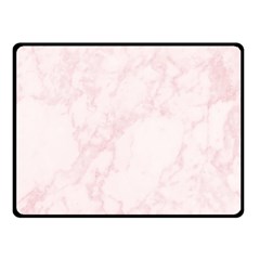 Pink Marble Texture Floor Background With Light Pink Veins Greek Marble Print Luxuous Real Marble  Double Sided Fleece Blanket (small)  by genx