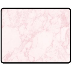 Pink Marble Texture Floor Background With Light Pink Veins Greek Marble Print Luxuous Real Marble  Double Sided Fleece Blanket (medium)  by genx