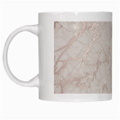 Pink Marble Beige Texture Floor Background With Shinny Pink Veins Greek Marble Print Luxuous Real Marble  White Mugs by genx