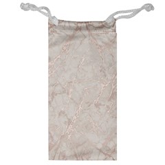 Pink Marble Beige Texture Floor Background With Shinny Pink Veins Greek Marble Print Luxuous Real Marble  Jewelry Bag by genx