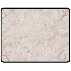 Pink Marble Beige Texture Floor Background With Shinny Pink Veins Greek Marble Print Luxuous Real Marble  Fleece Blanket (medium)  by genx