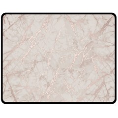 Pink Marble Beige Texture Floor Background With Shinny Pink Veins Greek Marble Print Luxuous Real Marble  Double Sided Fleece Blanket (medium)  by genx