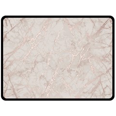 Pink Marble Beige Texture Floor Background With Shinny Pink Veins Greek Marble Print Luxuous Real Marble  Double Sided Fleece Blanket (large)  by genx