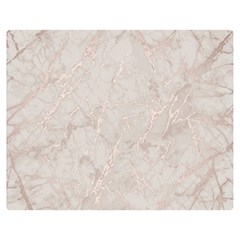 Pink Marble Beige Texture Floor Background With Shinny Pink Veins Greek Marble Print Luxuous Real Marble  Double Sided Flano Blanket (medium)  by genx