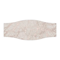 Pink Marble Beige Texture Floor Background With Shinny Pink Veins Greek Marble Print Luxuous Real Marble  Stretchable Headband by genx