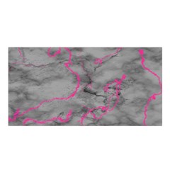 Marble light gray with bright magenta pink veins texture floor background retro neon 80s style neon colors print luxuous real marble Satin Shawl