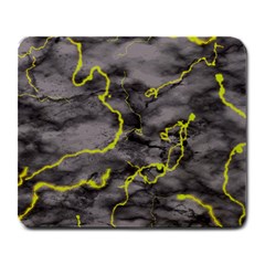 Marble Light Gray With Green Lime Veins Texture Floor Background Retro Neon 80s Style Neon Colors Print Luxuous Real Marble Large Mousepads by genx