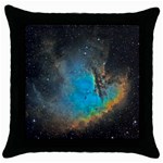 Pacman Nebula Black Throw Pillow Case