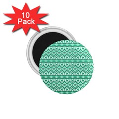 Pattern Green 1 75  Magnets (10 Pack) 